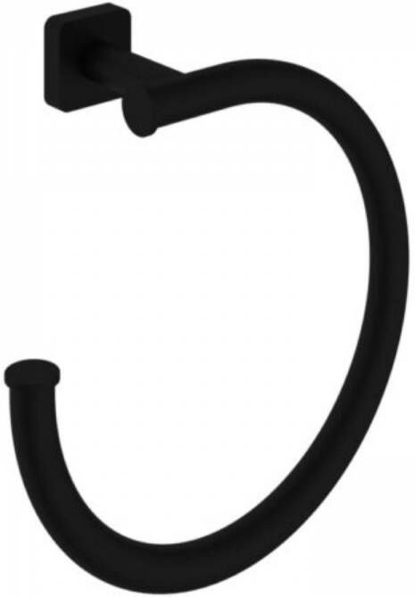 Hotbath Gal handdoekring 20 x 22 x 8 3 cm mat zwart