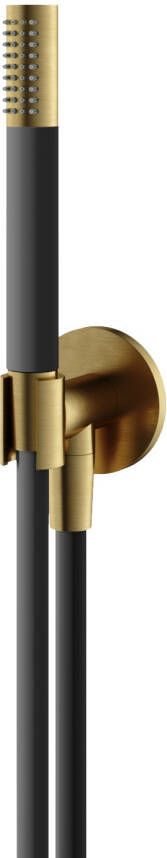 Hotbath Archie Handdouche Wandsteun uitlaat doucheslang 1.5m voor inbouwkranen BBP Geborsteld Messing PVD AR430BBP - Foto 1
