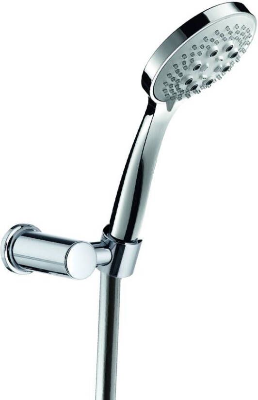 Hotbath Verstelbare Wandsteun Mate Met Argenta Doucheslang 100 cm en Handdouche Met 3 Standen Chroom