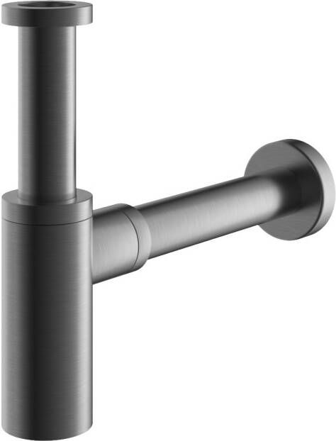 Hotbath Archie Design sifon rond BGP Geborsteld Gunmetal PVD AR035BGP