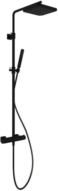 Hotbath Thermostatische Stortdoucheset Gal 128 cm Mat Zwart
