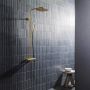 Hotbath Thermostatische Stortdoucheset Hothbath Gal 128 cm Geborsteld Messing - Thumbnail 2