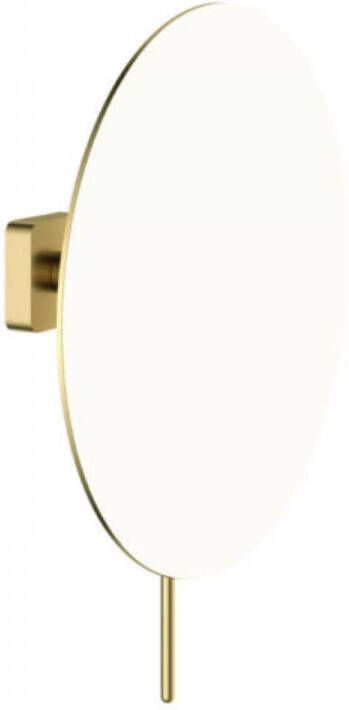 Hotbath Gal vergrotingsspiegel rond met wandmontage ø 20 cm geborsteld messing PVD