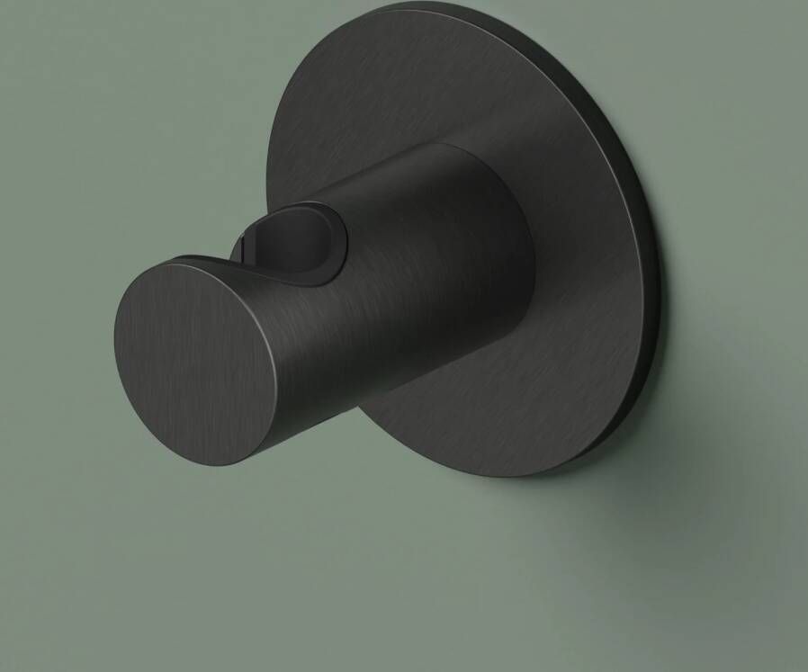 Hotbath Ace Wandsteun voor handdouche zwart geborsteld PVD AC514MBP - Foto 2