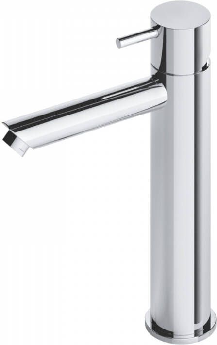 Hotbath Cobber 1-hendel wastafelmengkraan 21 6 cm hoog met rechte uitloop van 13 5 cm chroom - Foto 3