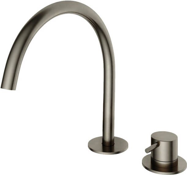 Hotbath Cobber 2-gats wastafelmengkraan 26 1 cm verouderd ijzer - Foto 2