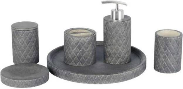 Ideavit Accessoires Set Idea.Isy Rond Beton Donker Grijs
