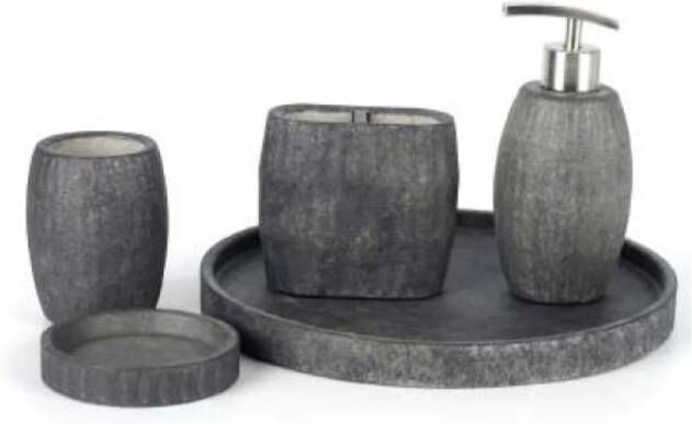 Ideavit Accessoires Set Idea.Pick Rond Beton Donker Grijs