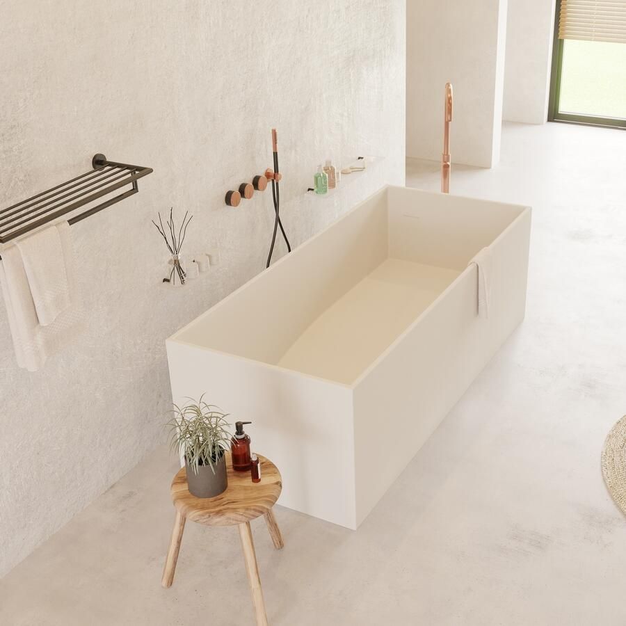 Ideavit Ligbad Vrijstaand Solidstar 170x72x55 cm Solid Surface Mat Wit - Foto 2