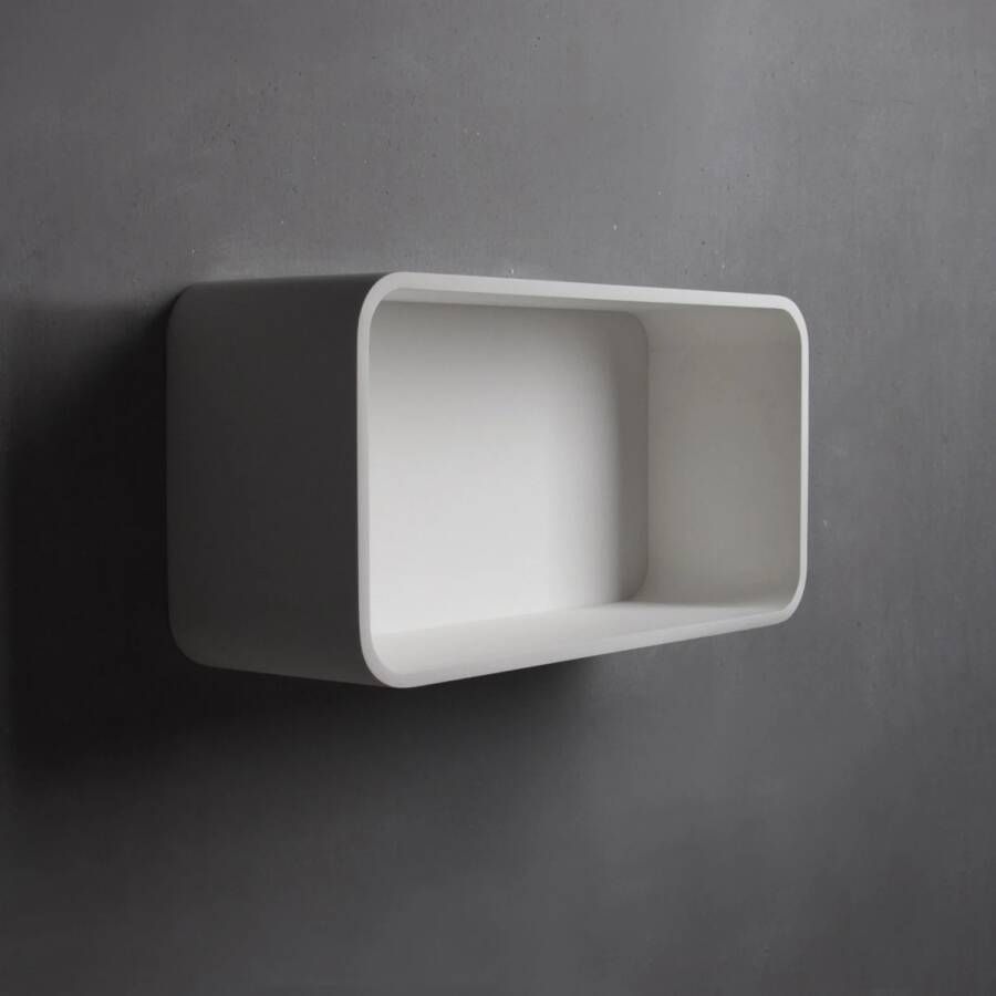 Ideavit Opbouwnis Solidtondo 60x30x20 cm Solid Surface Mat Wit