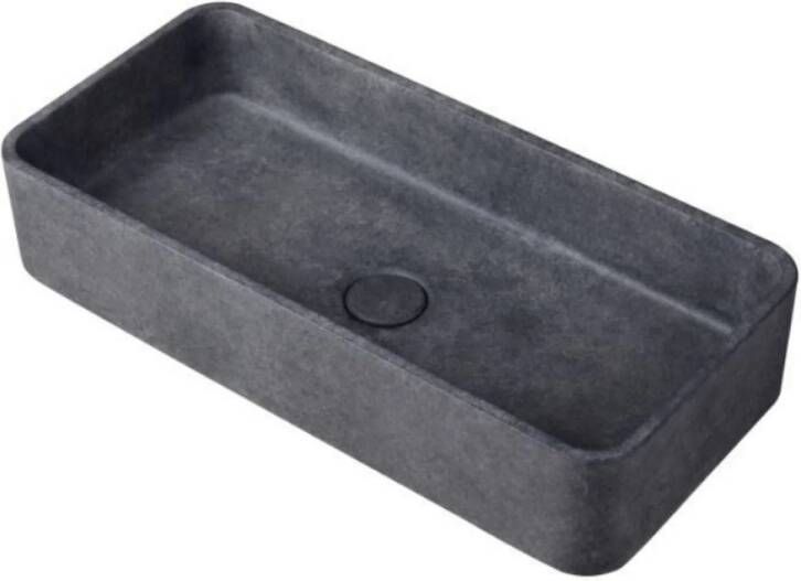 Ideavit Waskom Idea.Max 60x28x12 cm Rechthoek Beton Donker Grijs