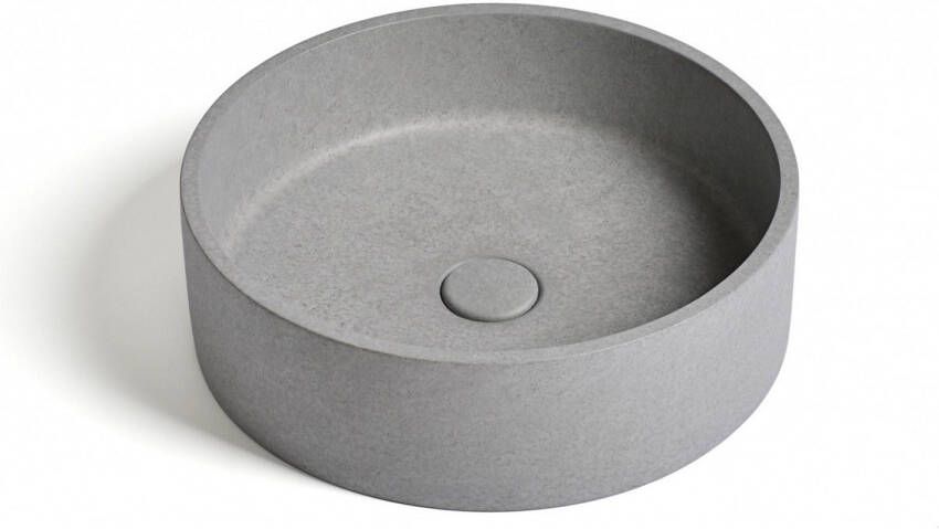 Ideavit Waskom Idea.Ora 39x39x12 cm Rond Beton Grijs