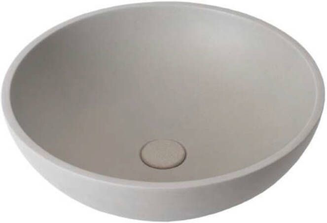 Ideavit Waskom Idea.Rex 44x44x14.5 cm Rond Beton Grijs