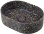 Ideavit Waskom Idea.Rock 40x28x12 cm Ovaal Beton Terrazzo Zwart - Thumbnail 2