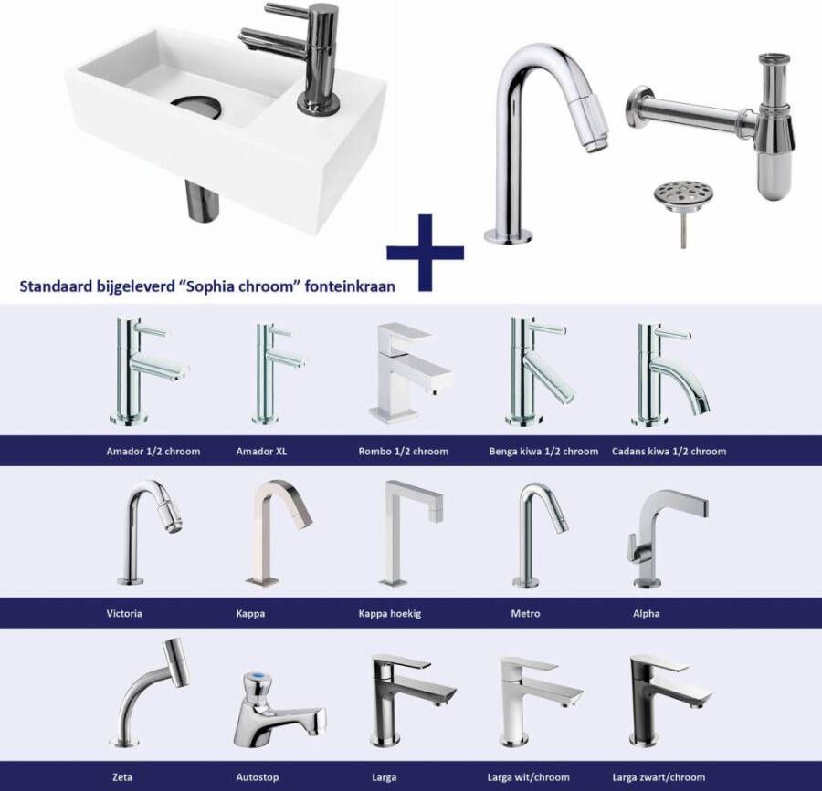 Ink Fonteinset Versus Rechts Glans Wit Chroom