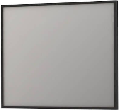 Ink Spiegel SP18 Rechthoek In Stalen Kader 100 x 4 x 80 cm Mat Zwart