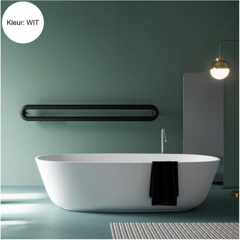 Instamat Designradiator Tubone-H 21x200x14 cm Incl. Aansluitset Wit