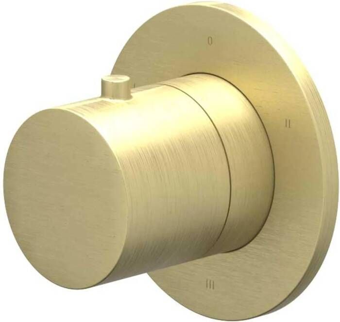 IVY Bond Afbouwdeel 3-weg stop-omstel symmetry rond rozet Geborsteld mat goud PVD 6202444