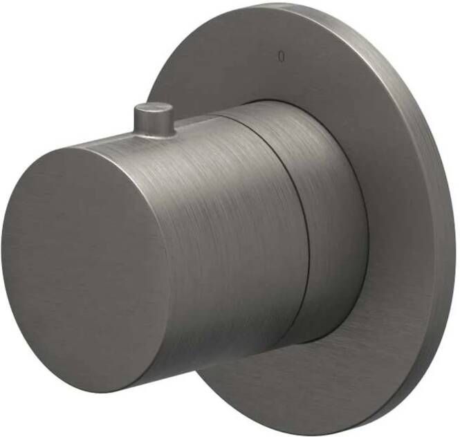 Ivy Bond Afbouwdeel voor douchekraan doorstroom stopkraan symmetry rond rozet Geborsteld metal black PVD 6202606