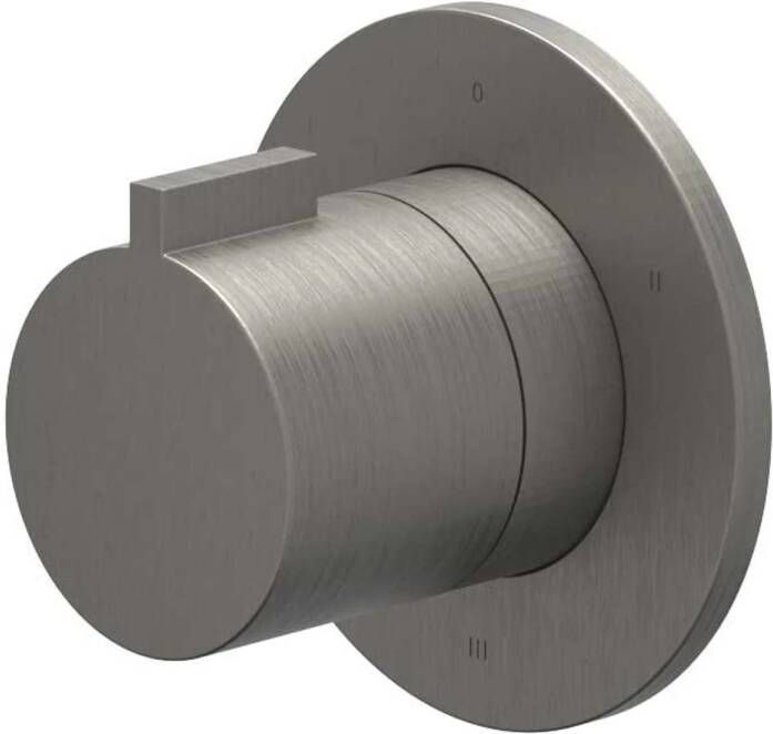 Ivy Pact Afbouwdeel 3-weg stop-omstel symmetry rond rozet Geborsteld metal black PVD 6202466