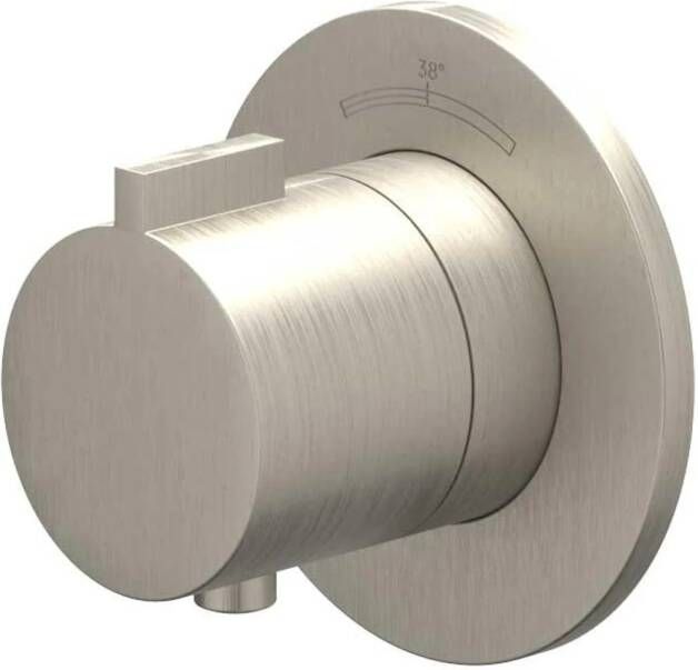 Ivy Pact Afbouwdeel voor Inbouwthermostaat Symmetry rond rozet Geborsteld nickel PVD 6202423