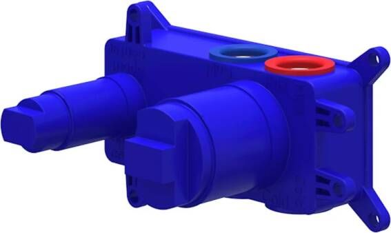 IVY Bond inbouwbox t.b.v. eenhendel wastafelmengkraan 2-gats wandmontage uitloop links rechts toe te passen donker blauw