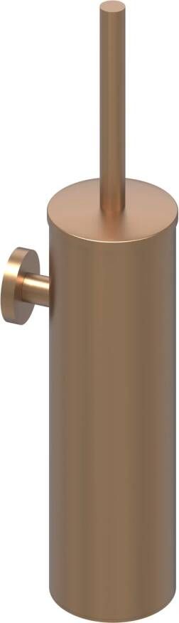 IVY Bond toiletborstelgarnituur geschikt voor wandmontage 40 6 x 8 9 x 12 cm geborsteld mat koper PVD