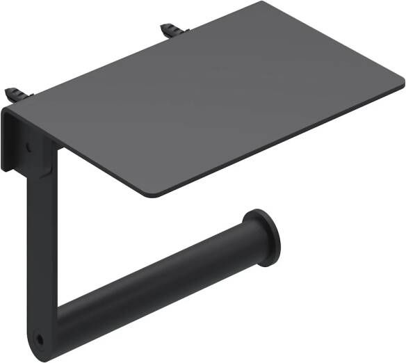 IVY Toiletrolhouder Met Planchet Mat Zwart PED