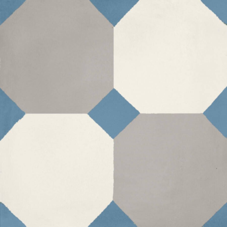 Jos. Hidro Decortegel 20x20cm 8.3mm porcellanato 8 Sided Blue 1426648