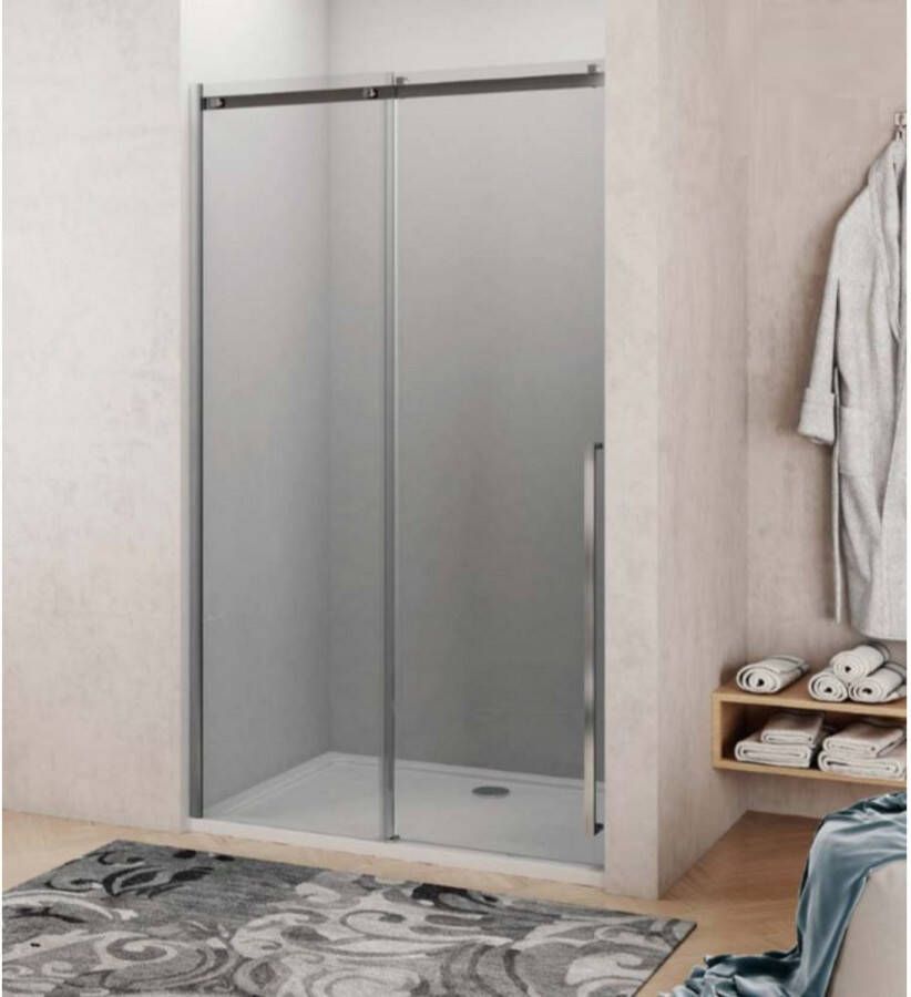 Lacus Nisdeur La Maddalena Schuifdeur 8mm Helder Glas RVS (ALLE MATEN)