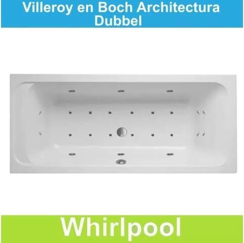 Villeroy en Boch Ligbad Villeroy & Boch Architectura 190x90 cm Balboa Whirlpool systeem Dubbel
