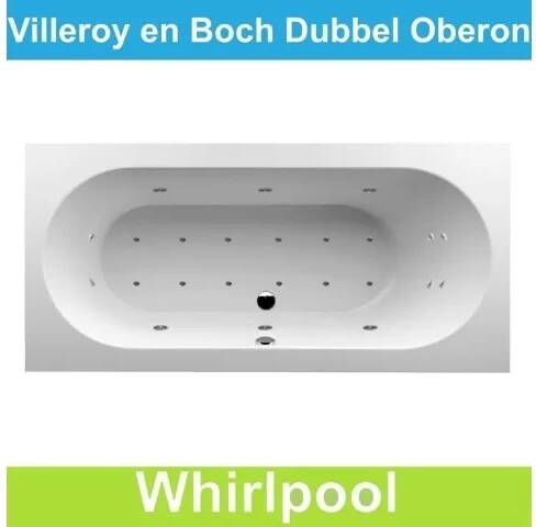 Villeroy en Boch Ligbad Villeroy & Boch Oberon 190x90 cm Balboa Whirlpool systeem Dubbel