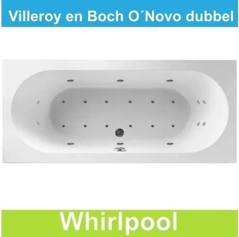 Villeroy en Boch Ligbad Villeroy & Boch O.novo 190x90 cm Balboa Whirlpool systeem Dubbel