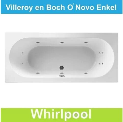 Villeroy en Boch Ligbad Villeroy & Boch O.novo 190x90 cm Balboa Whirlpool systeem Enkel