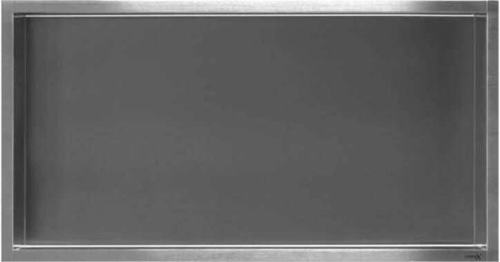 LOOOX Box RVS inbouw niskast. Afmeting: 600x300mm. Kleur RVS.