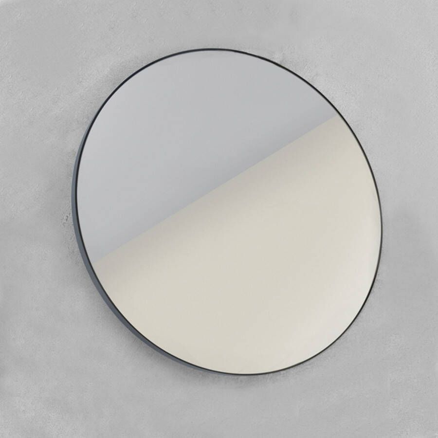 Looox Spiegel Mirror Black Line Round Ø 80 cm