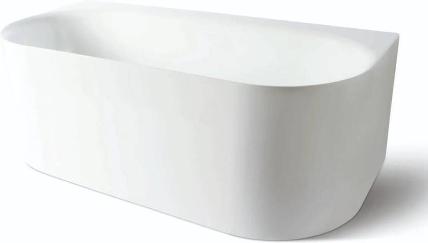 Luca Sanitair Back To Wall Bad Primo Acryl 170x80x60 cm Incl. Afvoerset Glans Wit