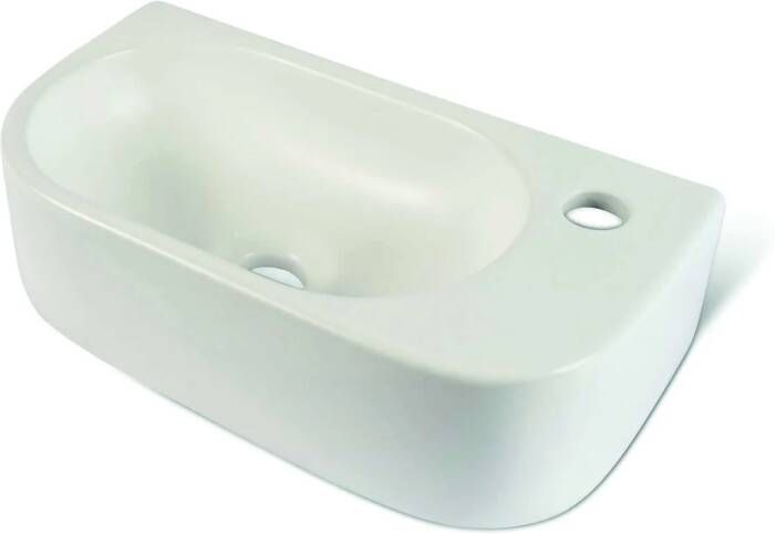 Luca Sanitair Fontein Ceramics 40x21 5x12 cm Keramiek Rechts Mat Wit