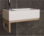 Luca Fonteinset Sanitair Iris 35x18 5x9 cm Omkeerbaar Glans Wit (met kraangat) - Thumbnail 2