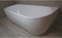 Luca Sanitair Primo back to wall rond ligbad inclusief afvoerset chroom 180 x 80 x 58 cm glanzend wit - Thumbnail 2