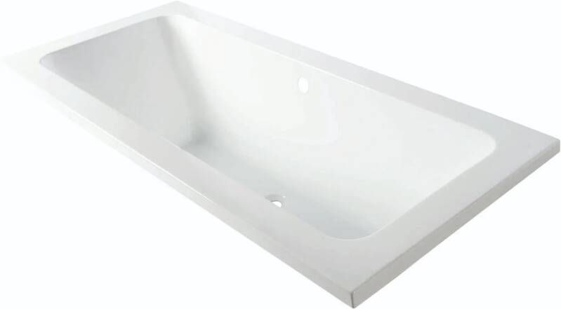 Luca Sanitair Inbouw Bad Primo Acryl 169x74x45 cm Zonder Afvoerset incl. Stelpoten Glans Wit