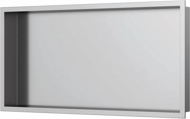 Luca Sanitair Inbouwnis 60x30x6 5 cm RVS Geborsteld Nikkel