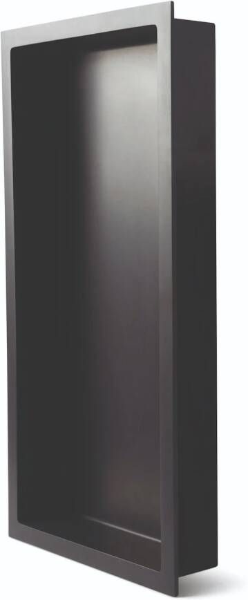Luca Sanitair Inbouwnis Luva 59 5x29 5x7 cm Solid Surface Mat Antraciet