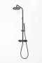 Luca Opbouw Regendoucheset Sanitair Bongio Thermostatisch Ronde Hoofddouche 20 cm Mat Zwart - Thumbnail 2