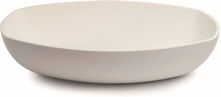 Luca Sanitair Opzetwastafel Danish Oval 57x38x13 5 Mineral Stone Mat Wit OP=OP