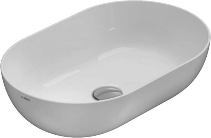 Luca Waskom Sanitair Blobo 60x41x16cm Opzet Wastafel (Zonder Overloop) Wit