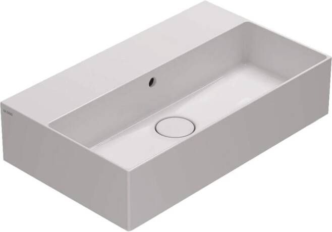 Luca Wastafel Sanitair Globo 61x37x14cm Keramiek Overloop (Met kraangat) Wit