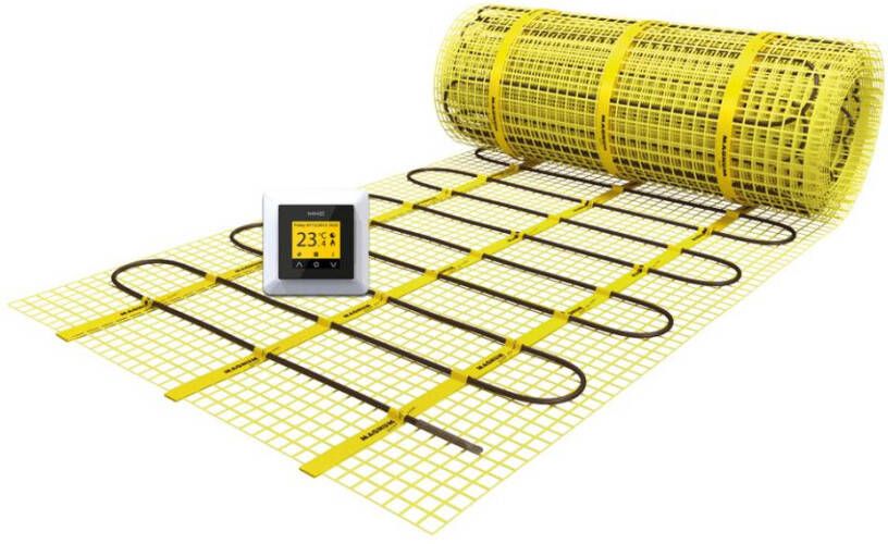 Magnum Mat elektrische vloerverwarming set 112 watt 0.75m2 met WiFi thermostaat wit 200075