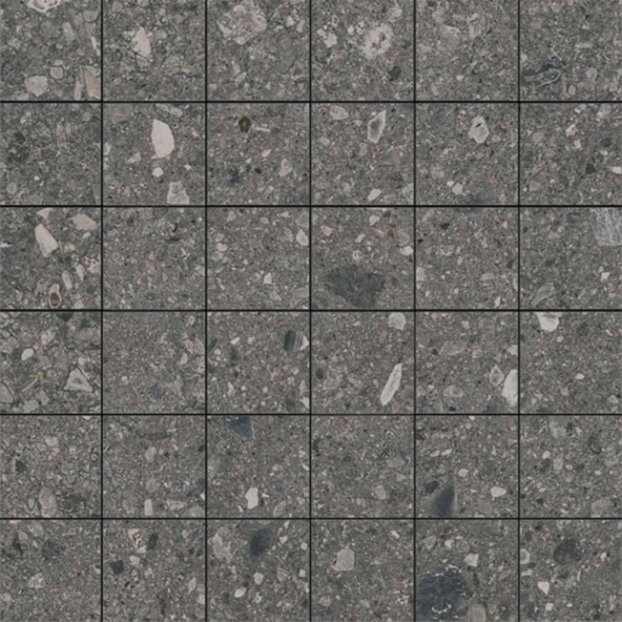 Marazzi Mozaiek Mystone Ceppo D 30x30 cm Antraciet