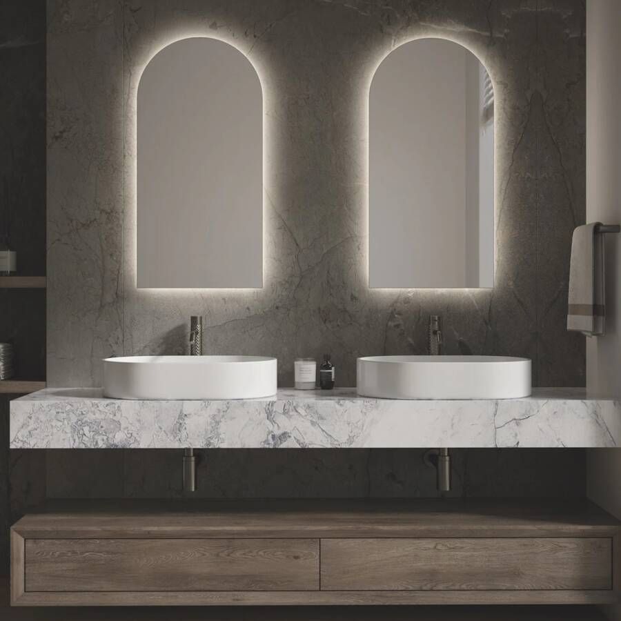 Martens Design Spiegel Martens & Meijer Bangkok 45x90 cm met Verlichting en Verwarming